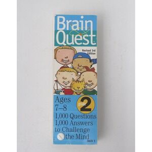 Brain Quest Grade 2 Revised 3rd Edition Deck 1 Ages 7-8 1000 Questions Answers